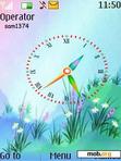 Download mobile theme Analog Clock Colours