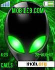 Download mobile theme GREEN ALIEN