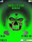 Download mobile theme Green Skull