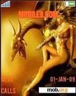 Download mobile theme Lady and Dragon