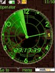 Download mobile theme Animated SWF Radar Clock