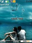 Download mobile theme Swf Love Clock