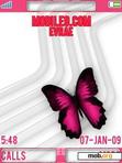 Download mobile theme PINK BUTTERFLY