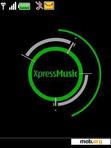 Download mobile theme XpressMusic Green