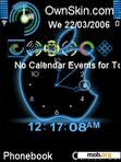 Download mobile theme Animated AppleMac Neon clock S60V3