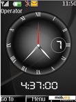 Download mobile theme black clock 3