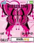 Download mobile theme PINK BUTTERFLY