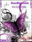 Download mobile theme butterfly pink