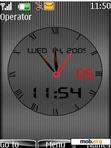 Download mobile theme black clock