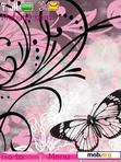 Download mobile theme Butterfly and Squiggles