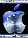 Download mobile theme SWF Animated AppleMac blue clock