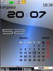 Download mobile theme Calendar blue 2