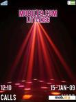 Download mobile theme Animated Disco Laser red