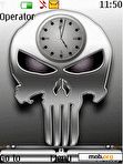 Скачать тему SWF animated Punisher Clock