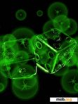 Download mobile theme Neon Cubes Green anim