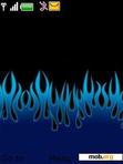 Download mobile theme Blue Flames