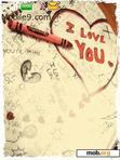 Download mobile theme I love you