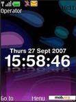 Download mobile theme Digital Animated Clock