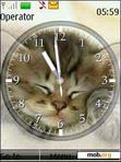 Download mobile theme Kitten Clock