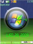 Download mobile theme vista clock 9