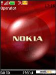 Скачать тему Nokia red