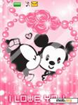 Download mobile theme Mickey Minnie Love