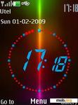 Download mobile theme Digital Clock Blue