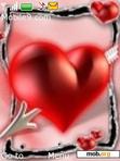 Download mobile theme 3d Red Heart