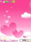 Download mobile theme pink heart