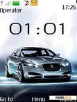 Download mobile theme Jaguar Clock