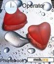Download mobile theme 2 Red Hearts