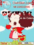 Download mobile theme Animated Cute Girl2 Ana76