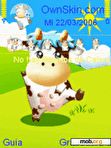 Download mobile theme Animated Happy Cow Ana76