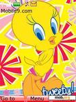 Download mobile theme cute tweety