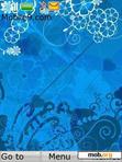 Download mobile theme blue flower power