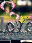 Download mobile theme animated love