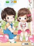 Download mobile theme Apple kisscouple