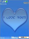 Download mobile theme Animated blue love