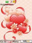 Download mobile theme Abstract hearts