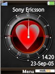 Download mobile theme swf heart clock