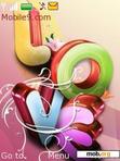 Download mobile theme Love Colours