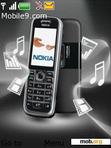 Download mobile theme black nokia 6233