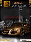 Download mobile theme Audi r8 gold