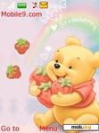 Download mobile theme Pooh Strawberries