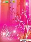 Download mobile theme pink butterfly