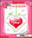 Download mobile theme love heart