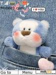 Download mobile theme Animated Blue Bear