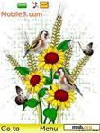 Download mobile theme Flower Bird