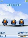 Download mobile theme animated birds