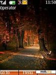 Download mobile theme autumn road